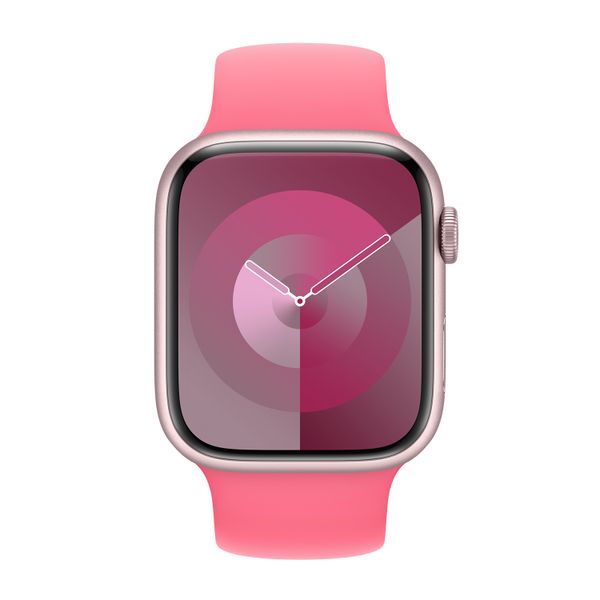 Apple Bracelet Boucle unique en Silicone Apple Watch | 38/40/41/42 mm - Taille 9 - Pink