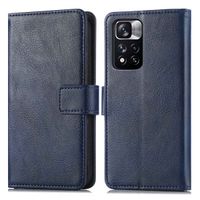 imoshion Étui de télephone portefeuille de luxe Xiaomi Redmi Note 11 Pro - Bleu foncé