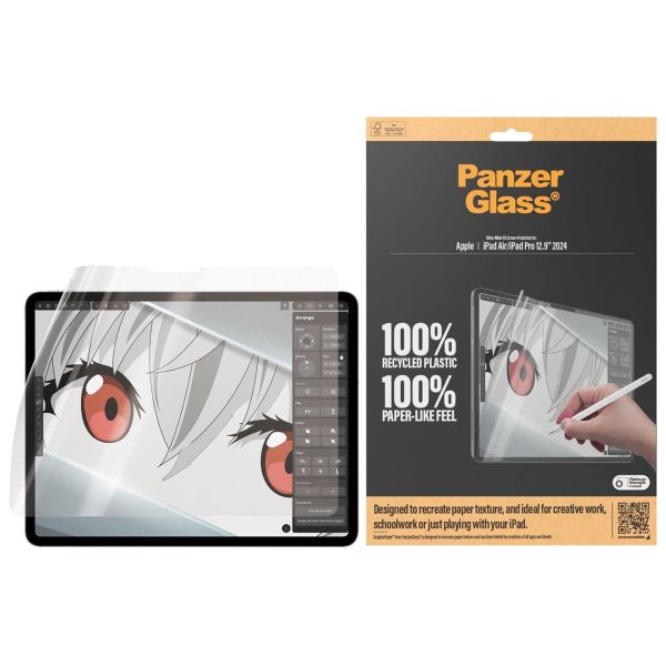 PanzerGlass Protection d'écran GraphicPaper Ultra-Wide Fit Apple iPad Pro 13 (2025) M5 / (2024) M4 / Air 13 pouces (2026) M4 / (2025) M3 / (2024) M2