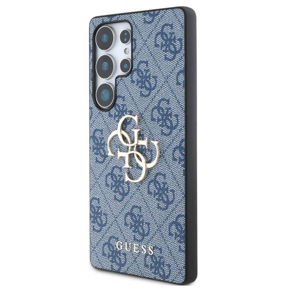 Guess Coque 4G Metal Logo Backcover Samsung Galaxy S25 Ultra - Bleu