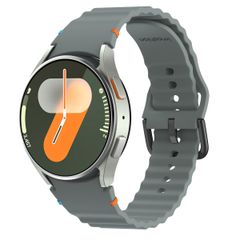 imoshion Bracelet Wave en silicone Samsung Galaxy Watch 4 / 5 / 6 / 7 / FE (20 mm) - Gris foncé