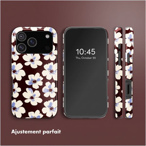 Selencia Coque arrière Vivid avec MagSafe Apple iPhone 18 Pro / 17 Pro - Choco Flower Pop