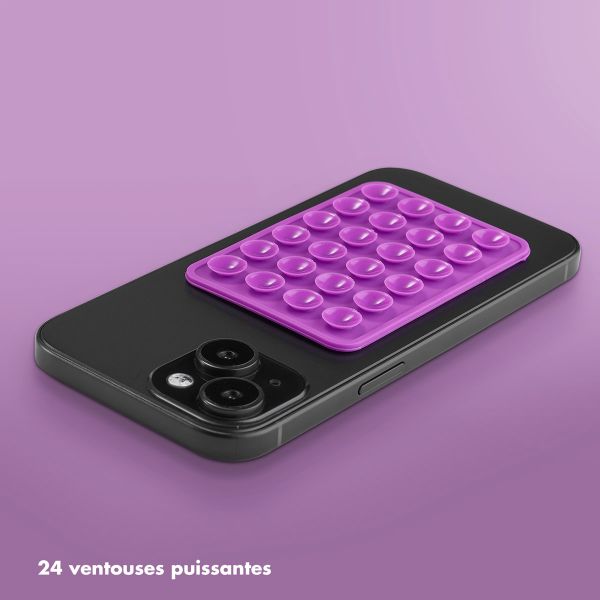 Selencia Pack de 2 Supports de téléphone à ventouse - Violet