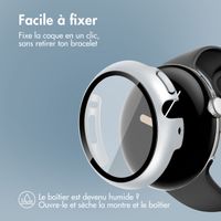 imoshion Coque rigide à couverture complète Google Pixel Watch / Watch 2 / Watch 3 / Watch 4 (41 mm) - Argent