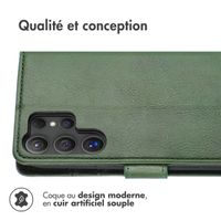 imoshion Étui de télephone portefeuille de luxe Samsung Galaxy S25 Ultra - Vert