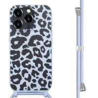 imoshion Coque design en silicone avec cordon Apple iPhone 16 Pro Max - Animal Lila