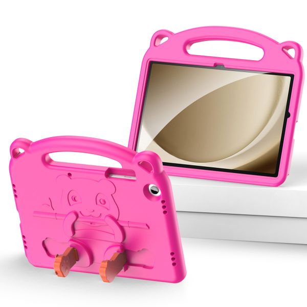 Dux Ducis Coque Panda kidsproof avec support Samsung Galaxy Tab A11 Plus / A9 Plus - Rose