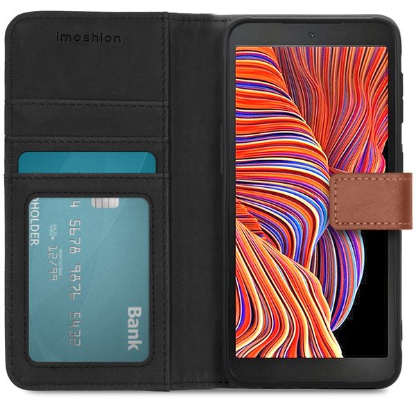 imoshion Étui de télephone portefeuille de luxe Samsung Galaxy Xcover 5 - Marron