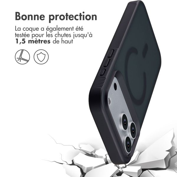 Accezz Coque Givrée Robuste avec MagSafe Apple iPhone 17 Pro Max - Noir