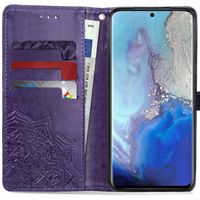 Etui de télephone portefeuille Mandala Samsung Galaxy S20 - Violet