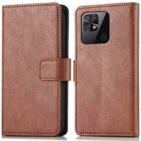 imoshion Étui de télephone portefeuille de luxe Xiaomi Redmi 10C - Marron