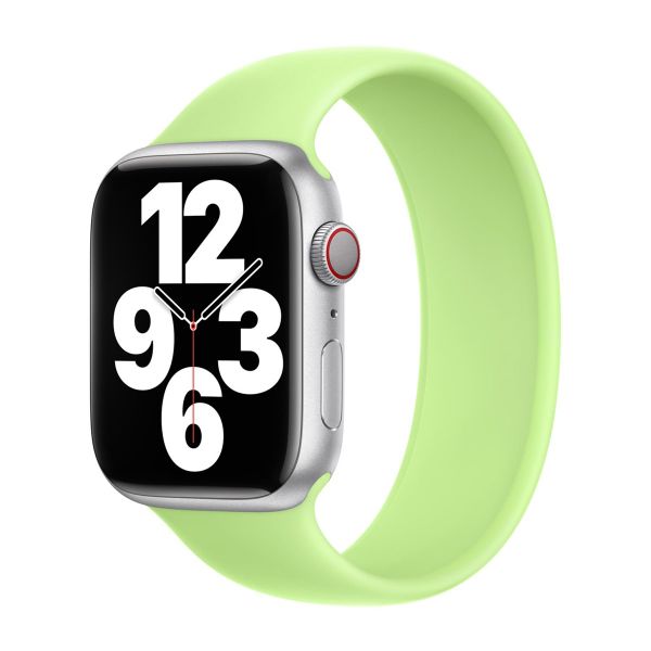 Apple 2 Pack Bracelet Boucle unique en Silicone Apple Watch | 44/45/46/49 mm - Taille 6 - Winter Blue/ Sprout Green