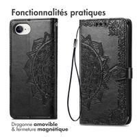 imoshion Etui de télephone Mandala Apple iPhone 17e / 16e - Noir