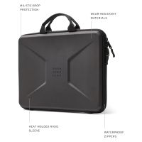 UAG Pochette ordinateur Civilian Shock avec Poignée 14 pouces - Large - Noir