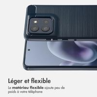 imoshion Coque Brushed Motorola Moto G86 Power - Bleu foncé