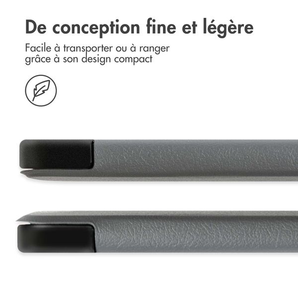 imoshion Coque tablette Trifold Apple iPad 6 (2018) 9.7 pouces / iPad 5 (2017) 9.7 pouces / Air 2 (2014)/Air 1 (2013) - Gris