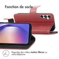 imoshion Étui de télephone portefeuille de luxe Samsung Galaxy A55 - Rouge