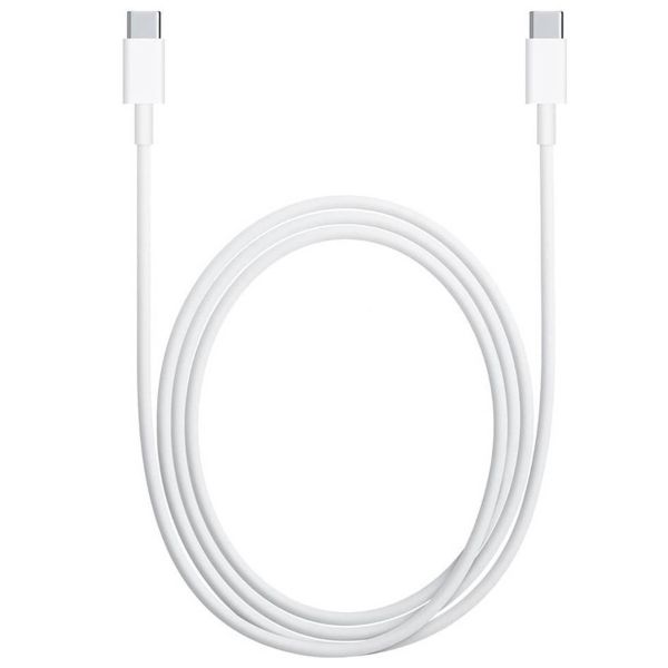 Apple Adaptateur secteur USB-C d'origine 20 watts + câble de recharge USB-C vers USB-C d'origine - 2 mètres - Blanc