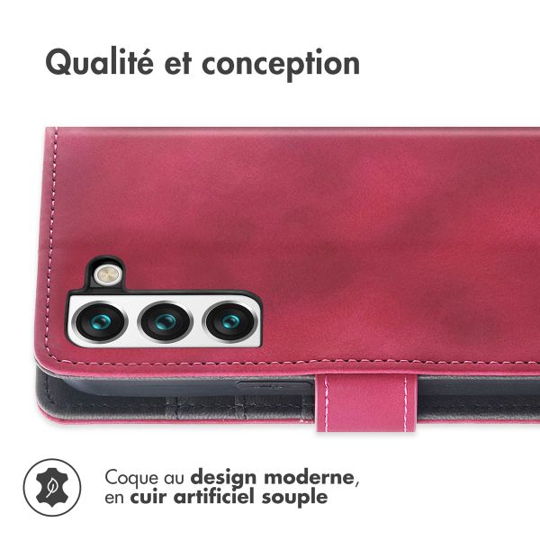 imoshion Etui de télephone portefeuille avec cordon Samsung Galaxy S22 - Rouge