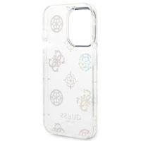 Guess Coque Peony Glitter Apple iPhone 14 Pro - Blanc