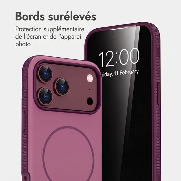 imoshion Coque arrière Color avec Thin MagSafe Ring Apple iPhone 18 Pro / 17 Pro - Violet