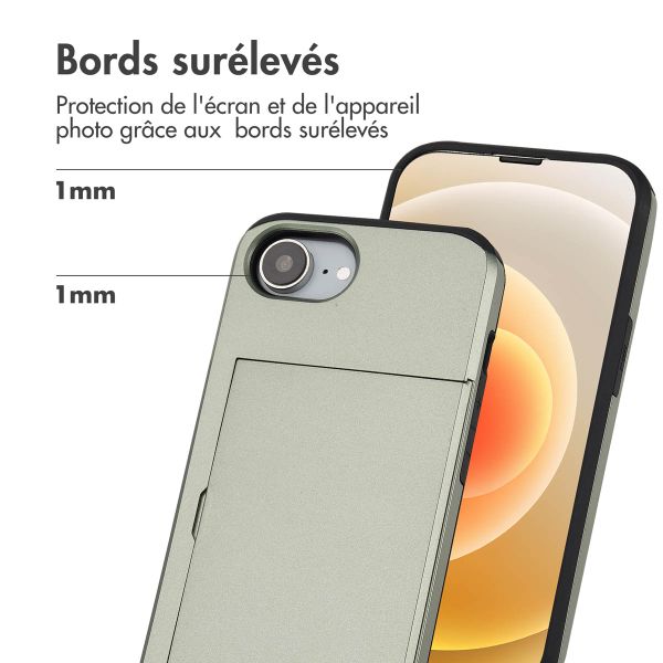 imoshion Coque arrière avec porte-cartes Apple iPhone 17e / 16e - Vert