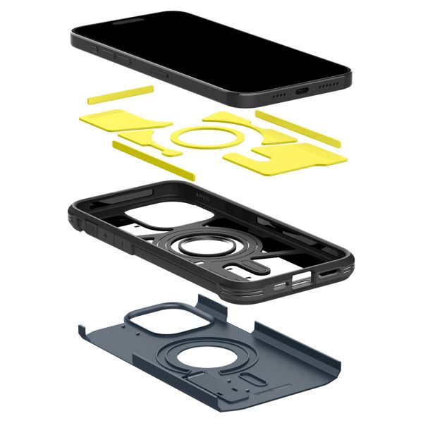 Spigen Coque Tough Armor MagSafe Apple iPhone 15 Pro - Metal Slate
