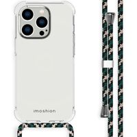 imoshion Coque arrière transparente avec cordon Apple iPhone 14 Pro - Green Multi Color