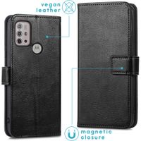 imoshion Étui de télephone portefeuille de luxe Motorola Moto G30 / G20 / G10 (Power) - Noir