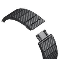 Pitaka Bracelet en fibre de carbone Apple Watch | 44/45/46/49 mm - Modern Carbon Black