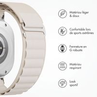 Accezz Bracelet en nylon Alpine Samsung Galaxy Watch Ultra 2 (2026) / Ultra (2024/2025) - Lumière stellaire