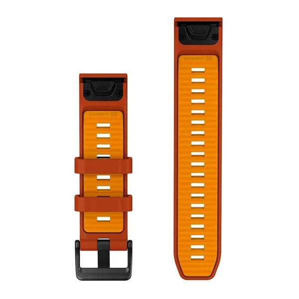 Garmin Bracelet QuickFit® en silicone  - Connexion Garmin QuickFit® 22 mm - Autumn Orange / Spark Orange