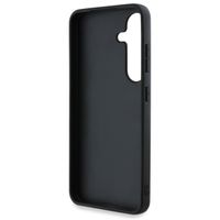 Guess Coque 4G Metal Logo Saffiano Samsung Galaxy S25 Plus - Noir