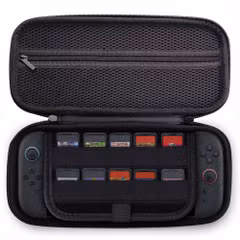 imoshion Etui Nintendo Switch 2 avec poche zippée - Etui Nintendo Switch 2 / Switch (OLED) avec poignée - Noir