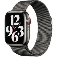 Apple Bracelet à boucle Milanais Apple Watch Series 1 t/m 9 / SE (38/40/41 mm) | Series 10 / 11 (42 mm) - Graphite