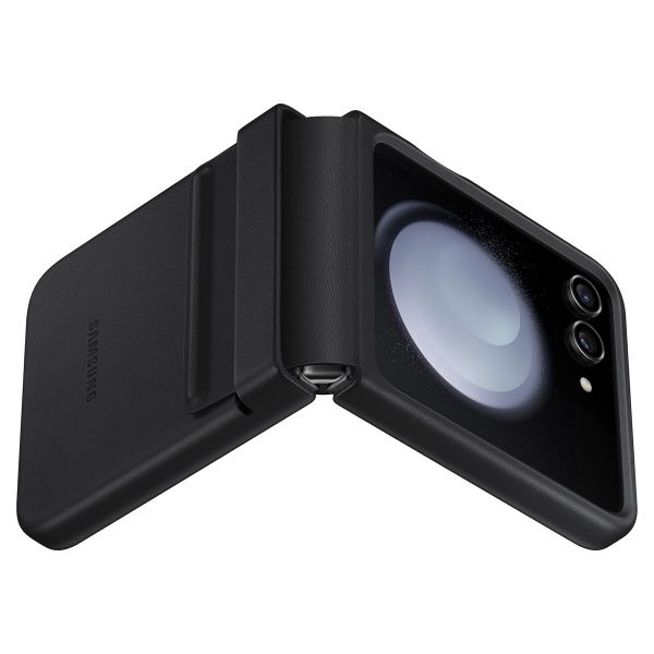 Samsung Étui de liseuse portefeuille en éco-cuir originale Samsung Galaxy Z Flip 5 - Noir