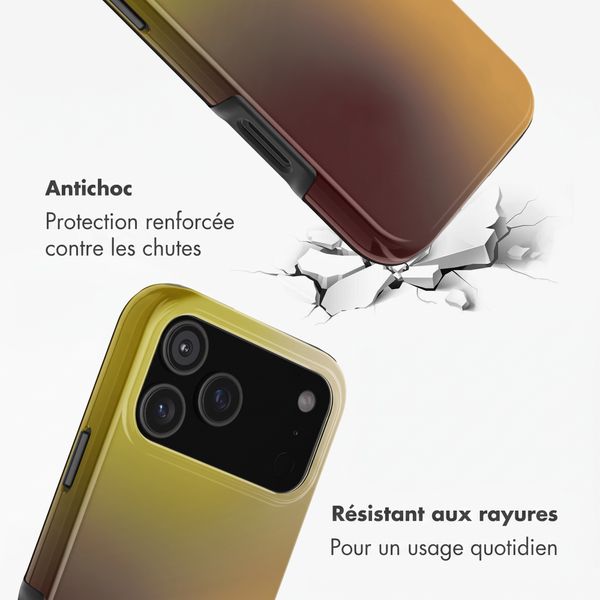 Selencia Coque arrière Vivid Apple iPhone 17 Pro - Gradient Olive Dust