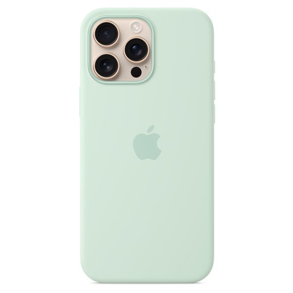 Apple Coque en silicone MagSafe Apple iPhone 16 Pro Max - Aquamarine