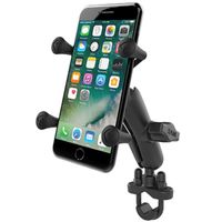 RAM Mounts Support de téléphone X-Grip® U-Bolt pour vélo / scooter / moto - Universel - Petit - Noir