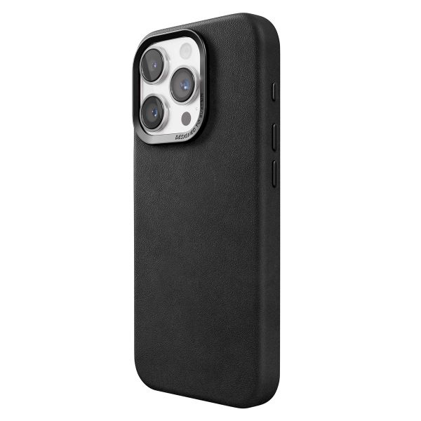 Woodcessories Coque Bio Leather MagSafe Apple iPhone 15 Pro - Noir
