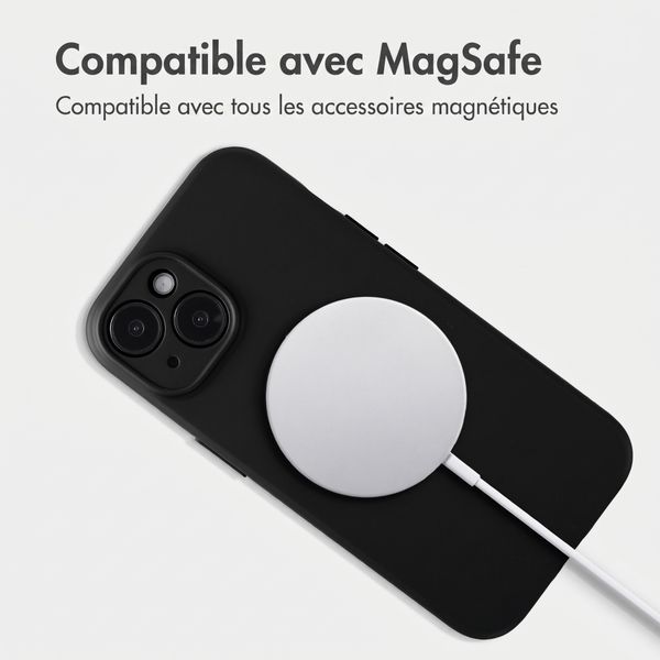Accezz Coque Grip avec MagSafe Apple iPhone 15 - Noir