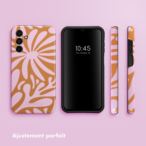Selencia Coque arrière Vivid Samsung Galaxy A15 (5G/4G) - Modern Bloom Pink