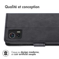 imoshion Étui de télephone portefeuille de luxe Motorola Edge 30 Neo - Noir