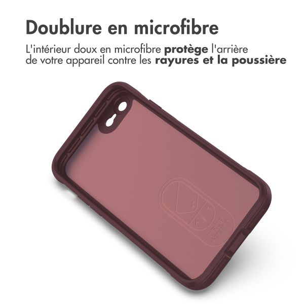 imoshion EasyGrip Backcover Apple iPhone SE (2022 / 2020) / 8 / 7 - Aubergine