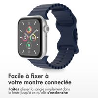imoshion Bracelet Athletic en silicone Apple Watch | 44/45/46/49 mm - Bleu foncé