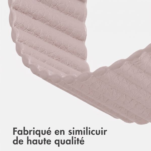 imoshion Bracelet magnétique en cuir synthétique Apple Watch | 38/40/41/42 mm - Beige