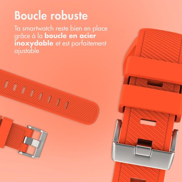 imoshion Bracelet en silicone flexible  - Connexion universelle 22 mm - Orange
