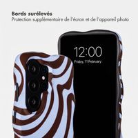 Selencia Coque arrière Vivid Wavy avec MagSafe Samsung Galaxy S26 Ultra - Dream Swirl Chocolate