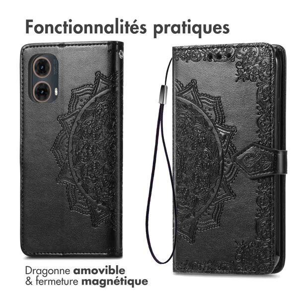 imoshion Etui de télephone Mandala Motorola Moto G85 - Noir