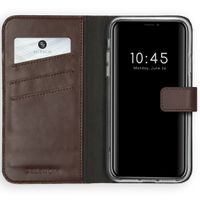 Selencia Étui portefeuille en cuir véritable Apple iPhone X / Xs - Marron